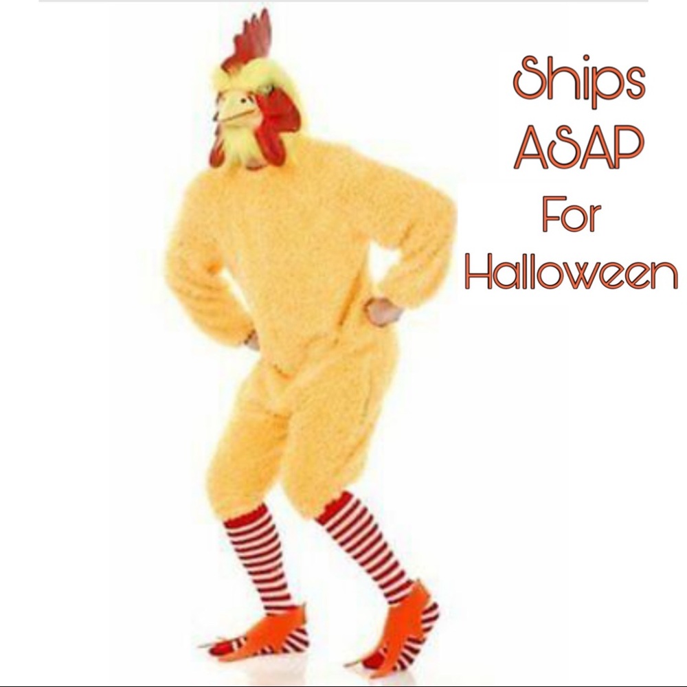 Adult rooster costume ships ASAP for Halloween